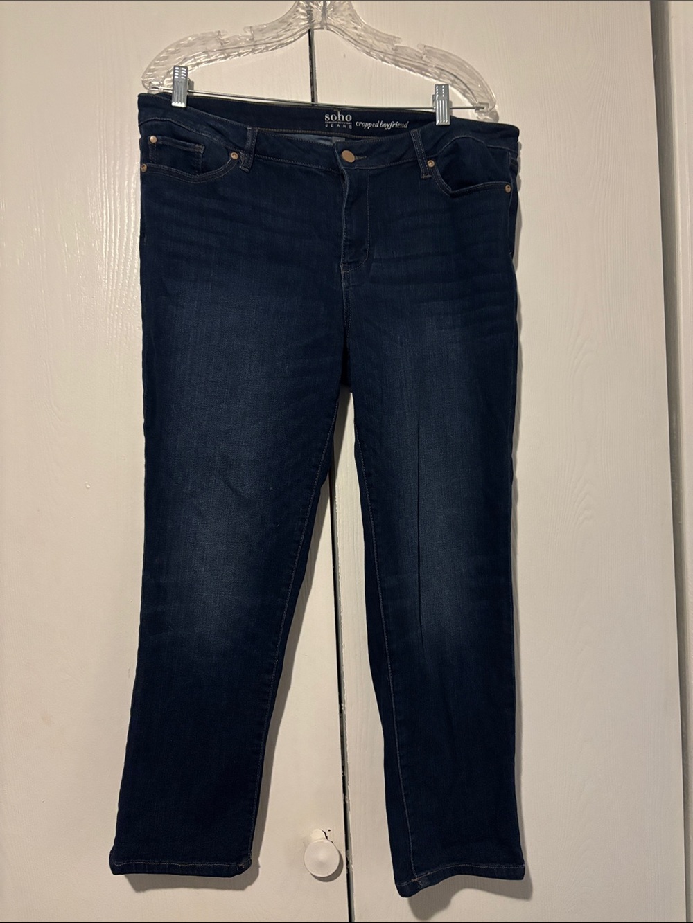 Never worn New York & Company Dark Navy Straight-Leg Jeans